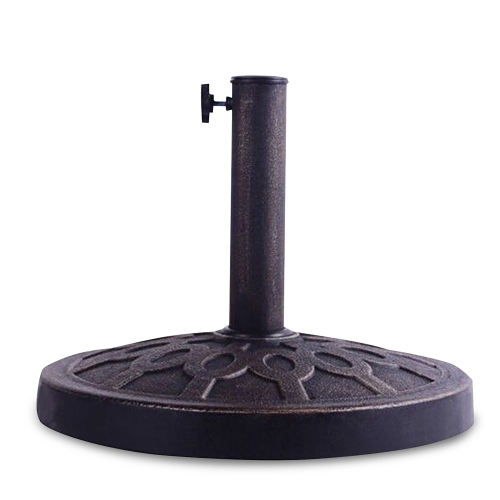 Costway 17.5'' Round Umbrella Base Stand Market Patio Standing Outdoor Garden Heavy Duty