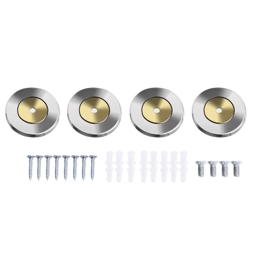 Costway Wall Mounted Towel Rack Rail Holder Storage Shelf Stainless Steel Bathroom