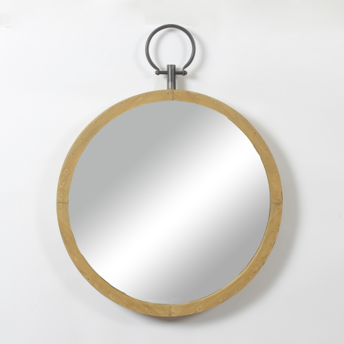 Wooden Frame Round Mirror With Ring Best Canada Wooden Frame Round Mirror With Ring, Round Wood Frame Mirror Canada