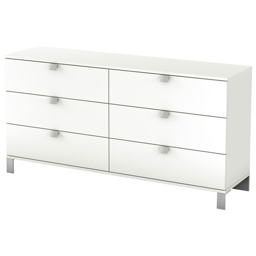 Spark Modern 6 Drawer Kids Dresser White Best Buy Canada