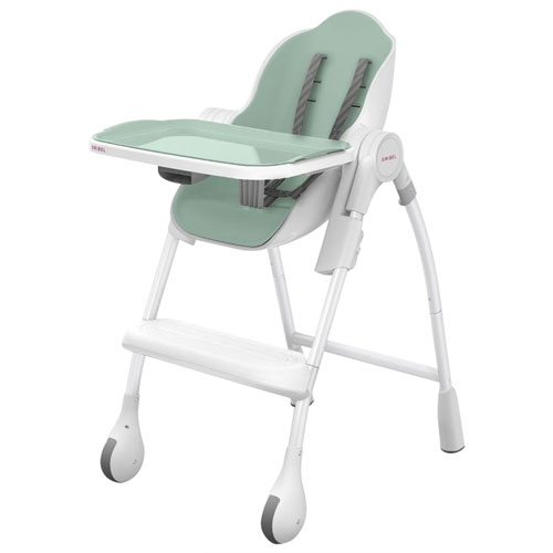 Oribel Cocoon Foldable High Chair With Tray Pistachio Best Buy