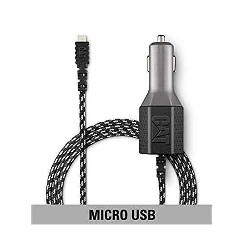 Chargeur POUR l’auto USB simple DE CAT avec câble micro USB de 6 pi