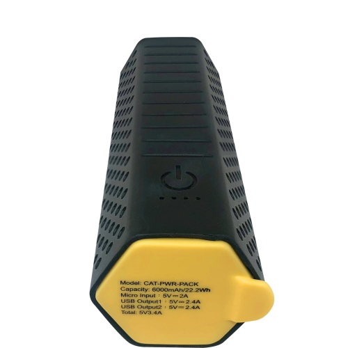 BLOC D’ALIMENTATION CAT – batterie de 6000 mAh avec câble de chargement micro USB