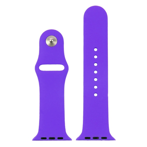 Bracelet en silicone violet de PANDACO pour Apple Watch 42 mm/44 mm/45 mm/46 mm/49 mm