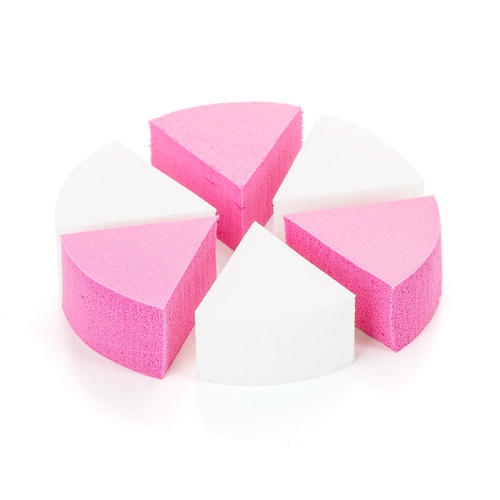 Triangle Makeup Cosmetic Sponge Powder Puff, 6Pcs/Pack - LIVINGbasics™