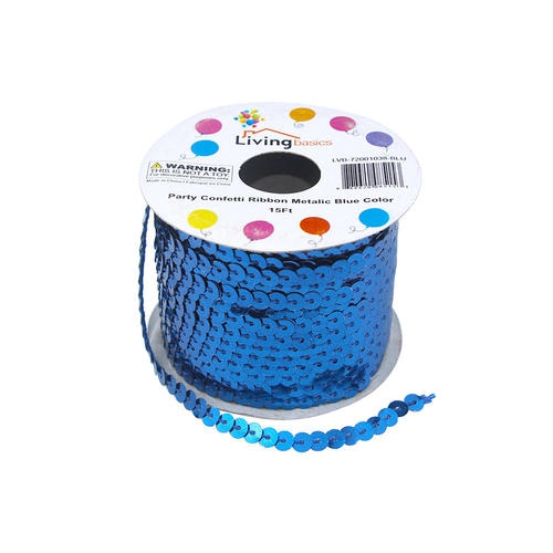 Party Confetti Ribbon Metalic Color 15Ft - LIVINGbasics™
