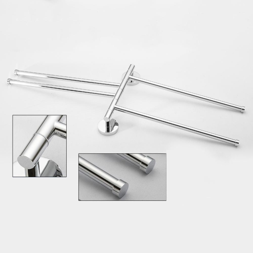 Wall Mount Rotary Towel Rack with 4 Swing Arms Stainless Steel - LIVINGbasics