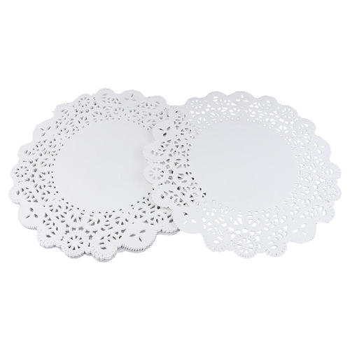 Party Paper Doilies Round Lace Doily Table Decor 8.5" White 50Pcs - LIVINGbasics™
