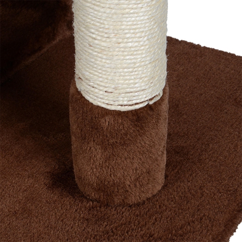 LIVINGbasics 57-inch Deluxe Cat Scratching Tree Kitten Condo Play House Furniture with Hammock