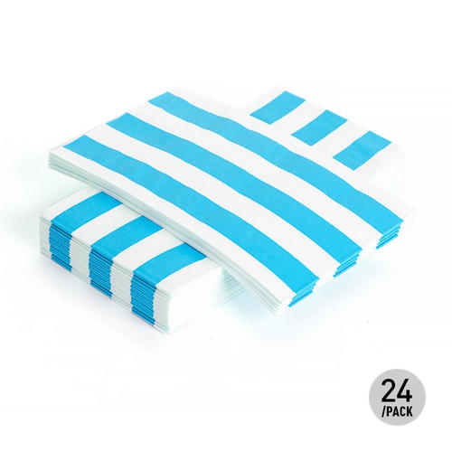 Stripe Paper Guest Towel Dinner Napkin 33*40CM 3Ply 24Pcs - Living Basics™
