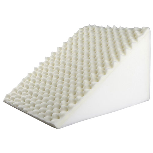 Bodyform Orthopedic Cloud Ten Foam 8" Wedge Pillow - White