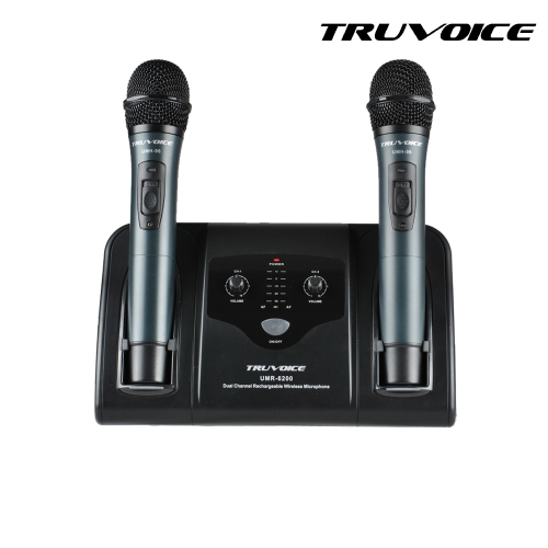 Truvoice UMR-6200 RECHARGEABLE KARAOKE WIRELESS MICROPHONE SYSTEM