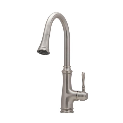 Ancona Villa Pull-Out Kitchen Faucet with Single Handle in Brushed Nickel