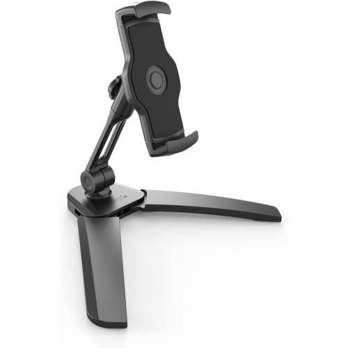 Support universel pour téléphone et tablette de Kanto avec supports de fixation pour téléphones intelligents, iPad et tablettes Android - Noir