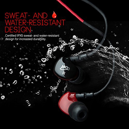 MEE audio Sport-Fi S6P Memory Wire In-Ear Headphones with Microphone, Remote, Volume Control, and Sp