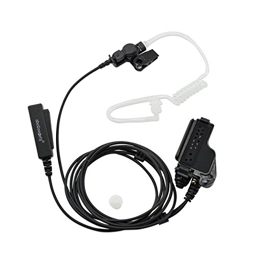 Abcgoodefg FBI Two Way Radio Headsets Earpiece PTT MIC For Motorola Walkie Talki