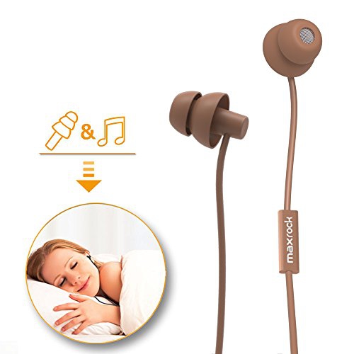 Maxrock Sleeping Headphones In Ear Soundproof Earplug Soft