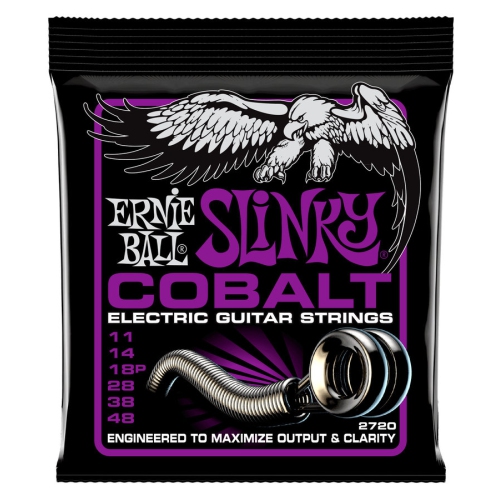 Cordes de guitare électrique en cobalt Power Slinky PO2720 d’Ernie Ball