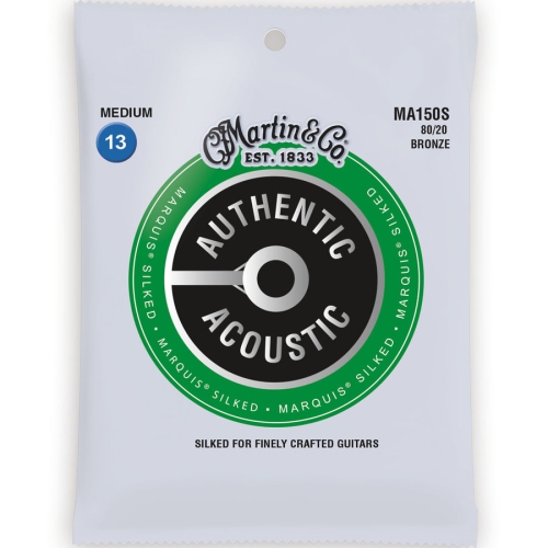 Martin Authentic Marquis Silked Acoustic Guitar Strings - 80/20, Medium