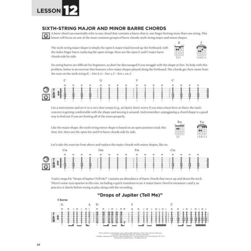 First 15 Lessons - Acoustic Guitar: Step-By-Step Lessons with Audio, Video, and Popular Songs