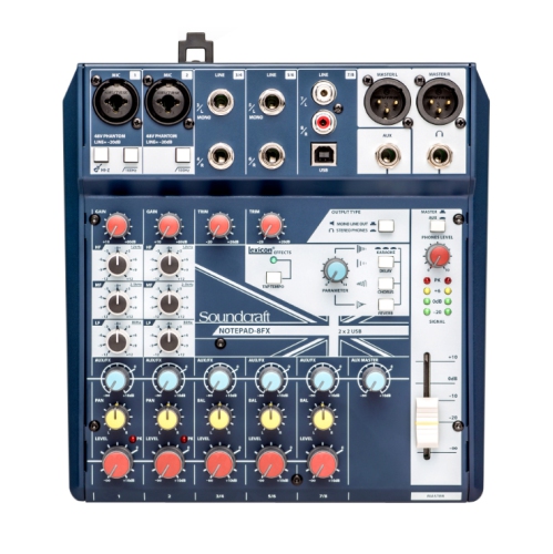 Soundcraft Notepad-8FX 8-Channel Small-format Analog Mixer