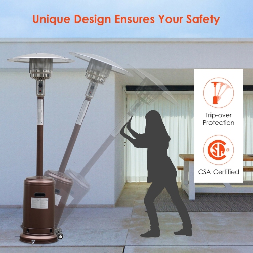 Chauffage de terrasse 48 000 BTU Costway