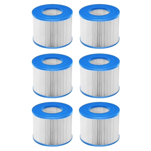 Costway 6 Pack Hot Tub Pool Spa Filter Cartridge Pump Replacement 120 Fold  Easy Set