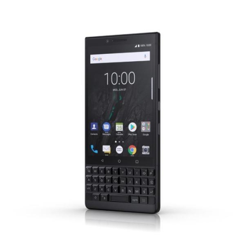 BlackBerry Key2 BBF100-6 Dual SIM 64 Go en téléphone portable débloqué Black Factory [Nouveauté de la boîte]