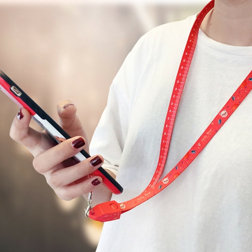 Multi Function Cable Neck Band Measure Tape USB Charging Cable 2.5ft for iPhone