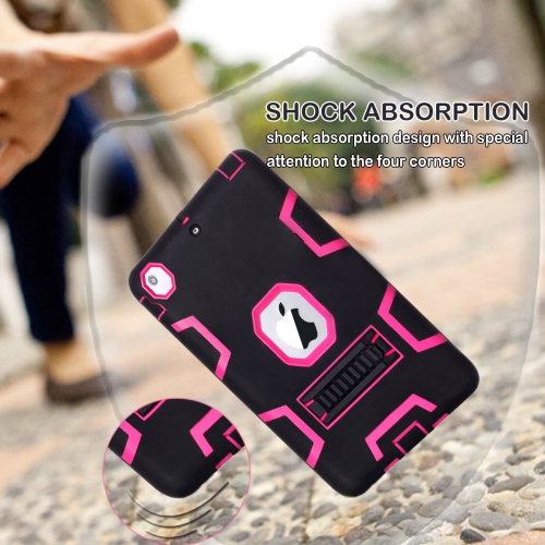 3in 1 Heavy Duty Protection Kickstand Combo Hybrid Impact Silicone Hard Case Cover for Apple Ipad Mini 1 2 3