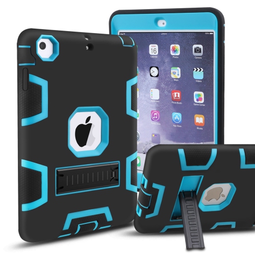 HLD  3In 1 Heavy Duty Protection Kickstand Combo Hybrid Impact Silicone Hard Case Cover for Apple Ipad Mini 1 2 3