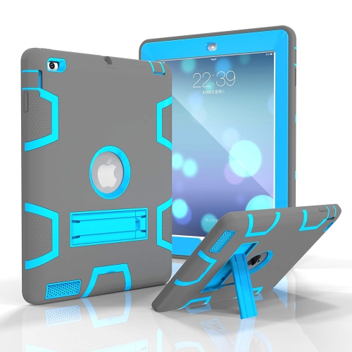 HLD  Hybrid Three Layer Armor Shockproof Kickstand Case for Ipad 2Nd / 3Rd / 4Th Generation 9.7 Inch