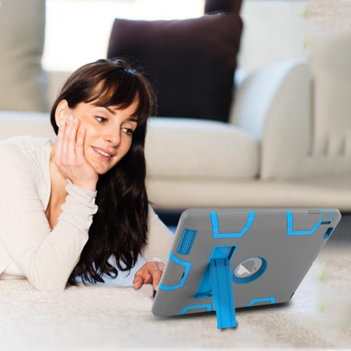 Hybrid Three Layer Armor Shockproof Kickstand Case for iPad 2nd / 3rd / 4th Generation 9.7 inch