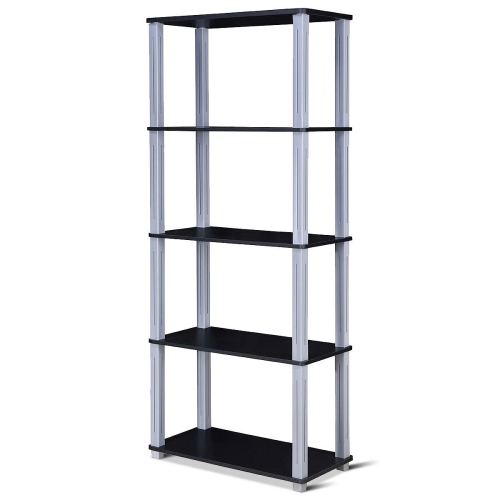 Costway 5-Tier Multi-Functional Storage Shelves Rack Display Bookcase Home Furniture