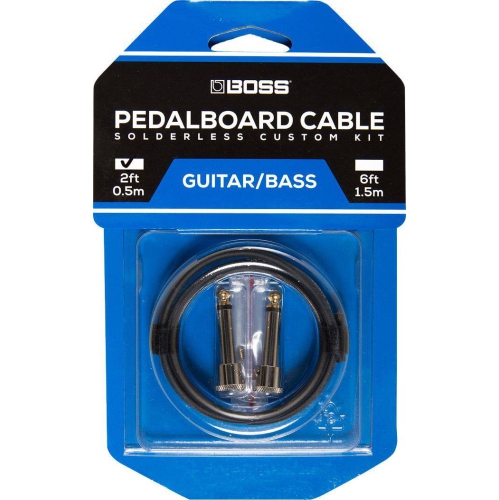 BOSS  Solderless Pedalboard Cable Kit W/2 Connectors, 2 Ft Cable