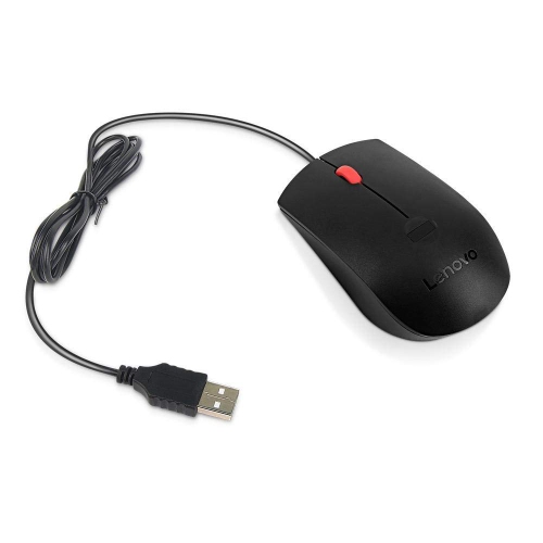 Lenovo Fingerprint Biometric Optical Mouse - Black -