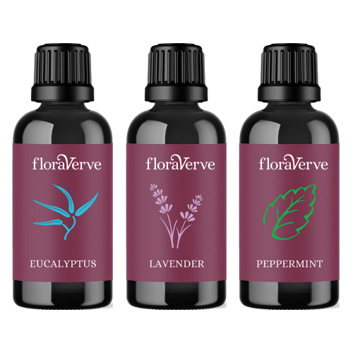 Floraverve Top 3 Essential Oils, 100% Pure & Natural Aromatherapy and Massage Therapy Essential Oils 3 x30mL