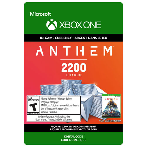 Anthem: 2200 Shards - Digital Download