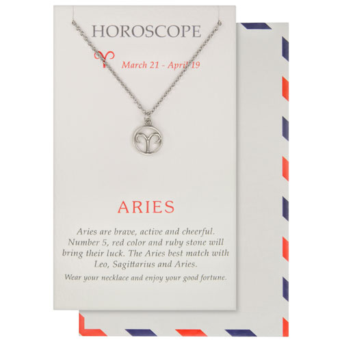 Save the Moment Aries Pendant in Pewter on an 18" Stainless Steel Chain
