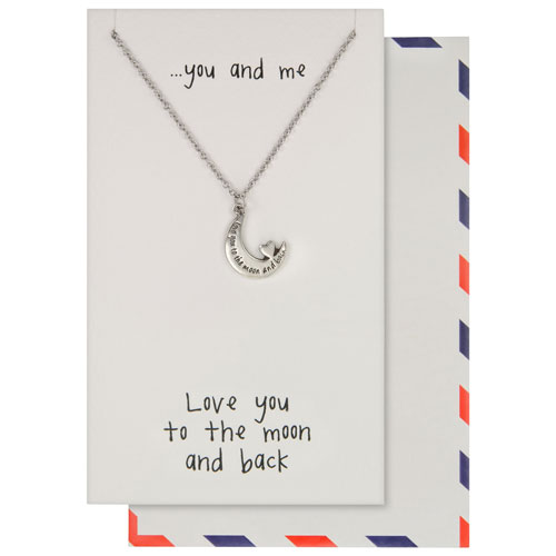 Save the Moment "You and Me" Pendant in Pewter on an 18" Stainless Steel Chain