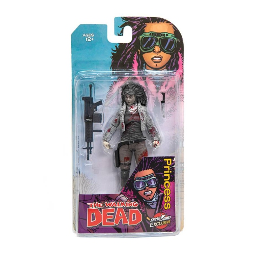 The Walking Dead 6 Inch Action Figure Comic Series - Princess Black & White Bloody Version