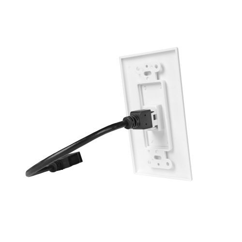 Premium HDMI 2.0 Wall Plate with Female to Female HDMI Extension Cable