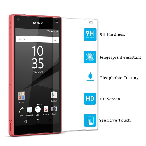 【2 Packs】 CSmart Premium Tempered Glass Screen Protector for Sony Z5 Premium, Case Friendly & Bubble Free