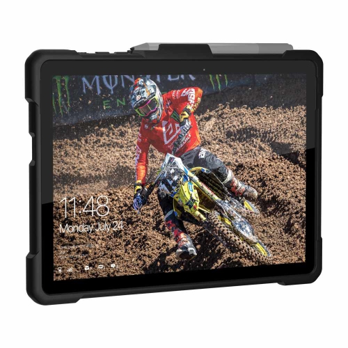 Étui UAG pour Surface Go Black Outback Series de Microsoft avec dragonne