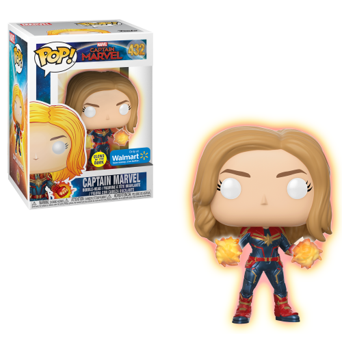FUNKO  Pop Marvel 3.75 Inch Action Figure Captain Marvel - Captain Marvel #432 Exclusive
