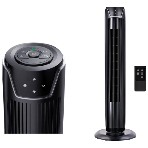 Ecohouzng Digital Oscillating Tower Fan - 36" - Black