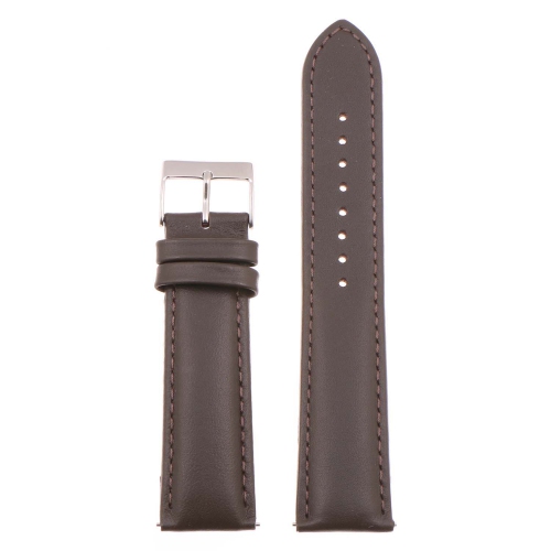 STRAPSCO  Classic Mens Leather Watch Band - Quick Release Men's Strap - 20MM - In Brown