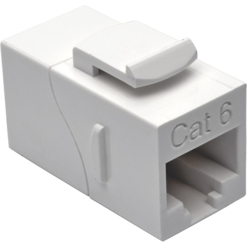 Tripp Lite Cat6 Straight-Through Modular In-Line Snap-In Coupler, White