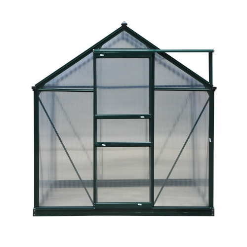 Outsunny 6'x8'x7' Walk-in Garden Greenhouse Portable Aluminum Frame