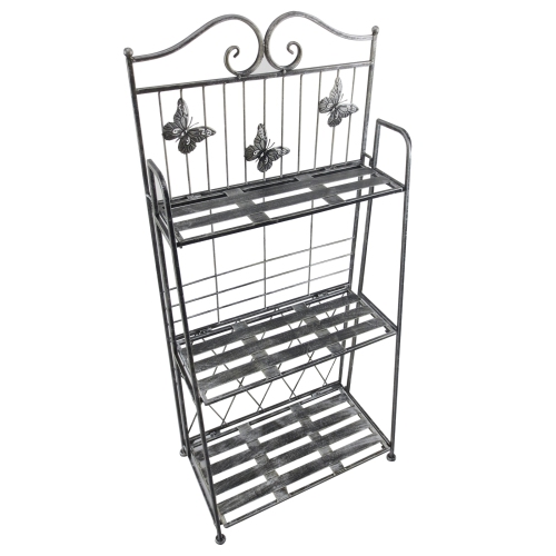 Outsunny 3 Tier Metal Plant Stand Shelf Black Best Canada Outsunny 3 Tier Metal Plant Stand Shelf